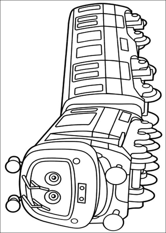 Plansa de colorat cu Tren 26 19
